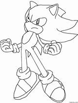 Super Sonic Coloring Pages sketch template