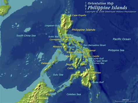 Detailed Map Of Philippine Islands