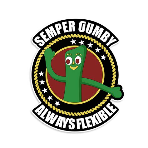 Semper Gumby Always Flexible Marine Scrapbooking Vinyl Sticker | Etsy