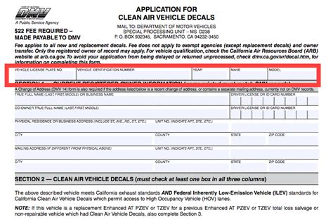 CA HOV decal Application Denied for Not Providing License Plate Number? | Tesla Motors Club