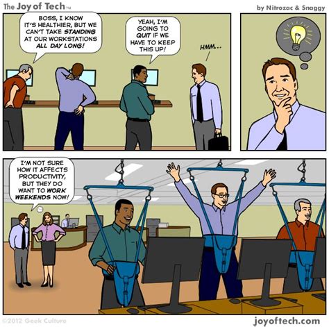 Boss Installs Stand-Up Desks, Employees Revolt [SUNDAY COMICS] | Funny ...