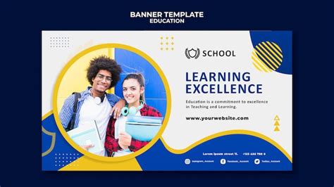 Free PSD | Education horizontal banner template