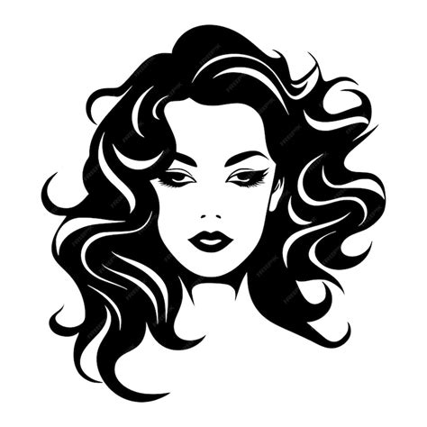 Premium Vector | Beautiful girl illustration for beauty salon logo or ...
