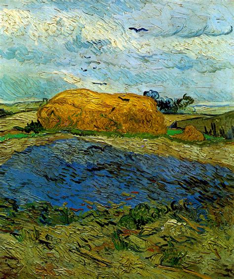 Haystack under a Rainy Sky, 1890 - Vincent van Gogh - WikiArt.org