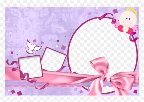 Pink Christening Background Png, Transparent Png - vhv