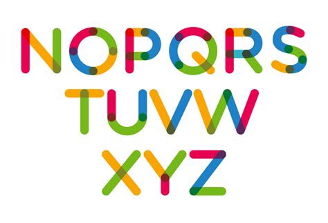 Multicolore SVG & Vector Typeface - Neogrey