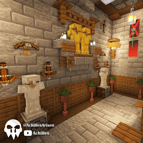 Castle Armory! The armor statues datapack is perfect for mounting ...