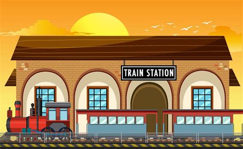 Train Station Vector Art, Icons, and Graphics for Free Download