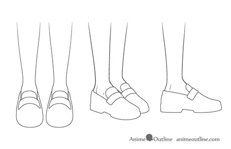 How to Draw Anime Shoes Step by Step - AnimeOutline