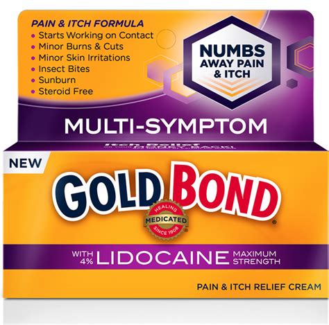 Gold Bond Ultimate Pain Itch Lidocaine Cream 1.75 Oz