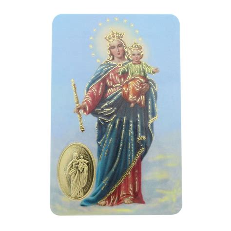 Mary Help of Christians prayer card