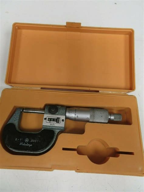 Mitutoyo – 0-1"/.0001" Digimatic OD Micrometer w/ case – OD3 – Bullseye ...