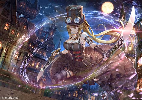 1366x768px | free download | HD wallpaper: Anime, Original, Steampunk ...