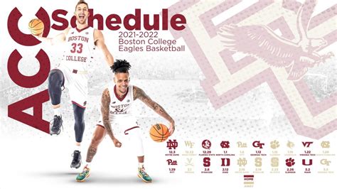 Boston College Men's Basketball Release Full 2021-22 Schedule - Sports ...