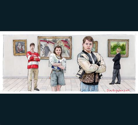 Ferris Bueller's Day Off - At the Museum Poster Print By Jim Ferguson