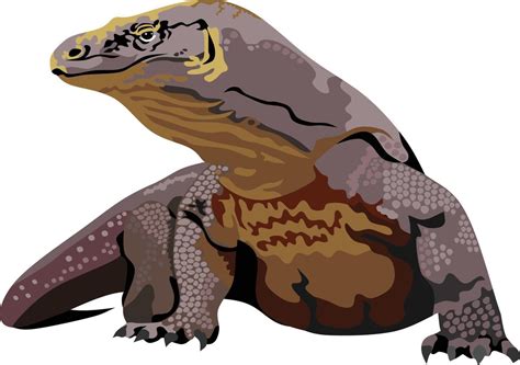 Komodo Dragon Reptile Vector 3674520 Vector Art at Vecteezy