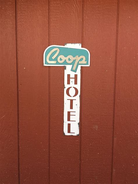 Coop Hotel Vintage Metal Sign – Twisselman Trading Co