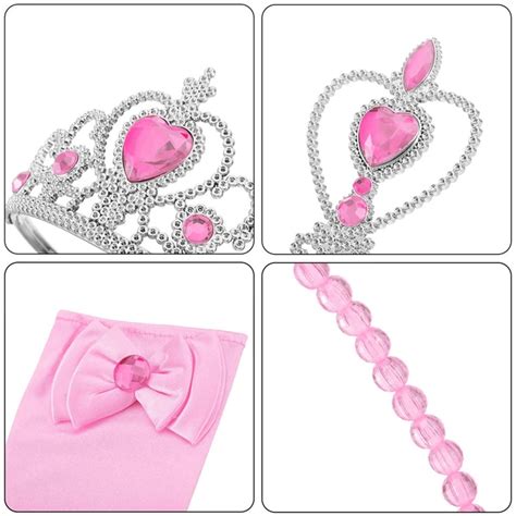 8pcs/set Girls Princess Dress Up Accessories Set With Princess Princess ...