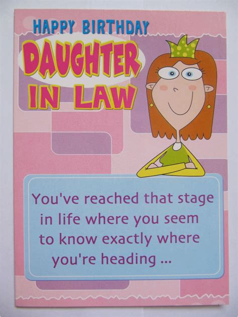 Funny Birthday Cards for Daughter In Law Fantastic Funny One Boutique ...