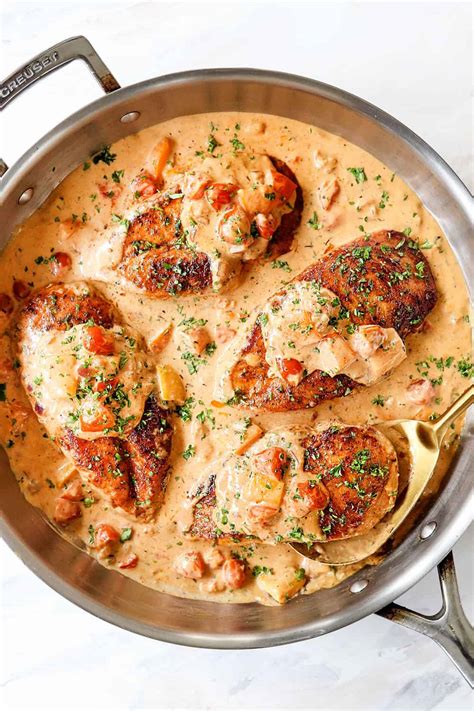 Cajun Chicken in Creamy Bell Pepper Parmesan Sauce + VIDEO!