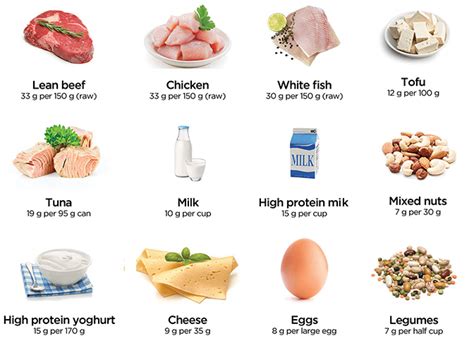 High Protein Foods Reference Chart PRINTABLE INSTANT | lupon.gov.ph