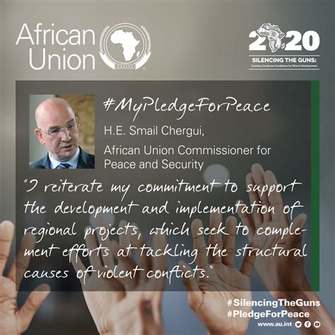 Commissioner Chergui's personal pledge for peace following the launch ...