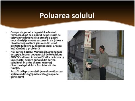 PPT - Poluarea in Romania Poluarea Lugojului Poluarea apei Poluarea fonica Poluarea solului ...