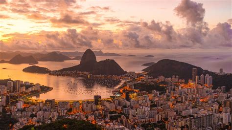 city, Cityscape, Rio de Janeiro, Brazil, Clouds, Hill, Sea, Sunset Wallpapers HD / Desktop and ...