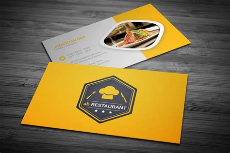 40+ Best Restaurant Business Card Templates | Free & Premium