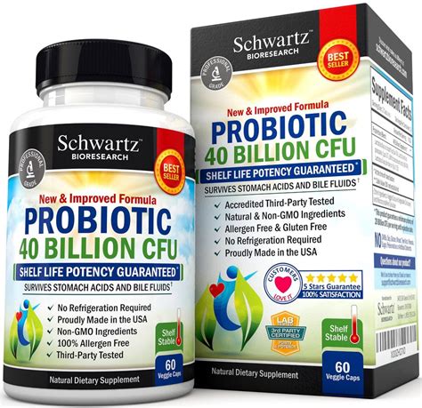 Bioschwartz Probiotic Review: Probiotic 40 billion CFU Vitamin ...