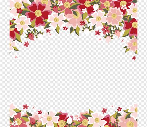 Beige, white and red flowers illustration, Flower Microsoft PowerPoint Template Ppt Floral ...