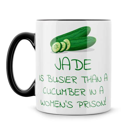 Busier Than a Cucumber Mug