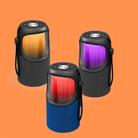 Waterproof Outdoor Portable Speaker 10 Colors Light Supports Bluetooth ...