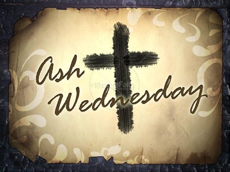 Ash Wednesday with Cross