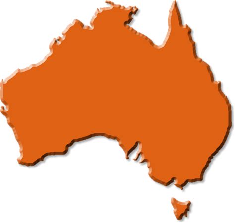 Australia Orange • Mapsof.net