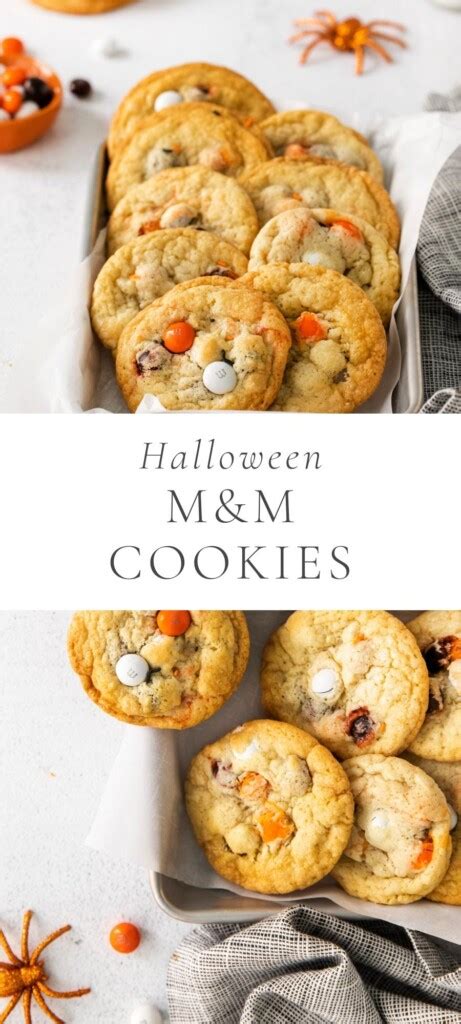 Halloween M&M Cookies | Easy Cookie Recipes