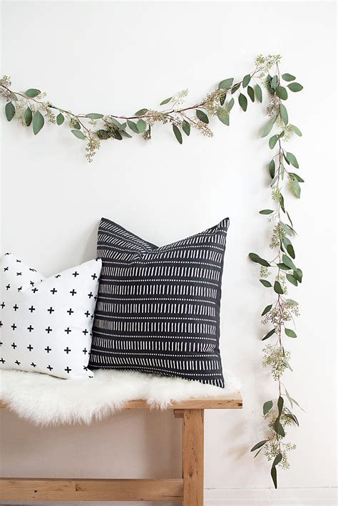 DIY Eucalyptus Garland - Homey Oh My