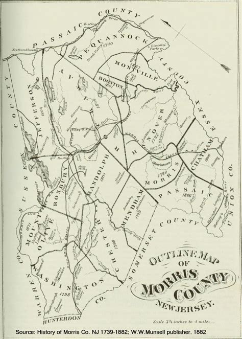 Map of Morris County