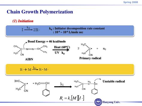 PPT - Chap 9. Chain-growth Polymerization PowerPoint Presentation, free ...