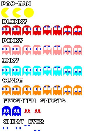 revamped pac-man sprites (FANMADE) by SuperGibaLogan on Newgrounds