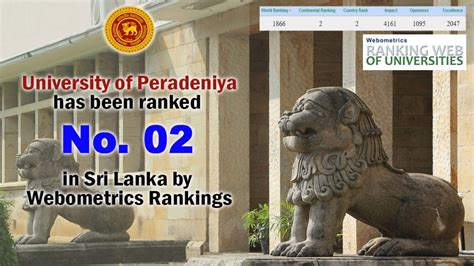 Rankings – University of Peradeniya