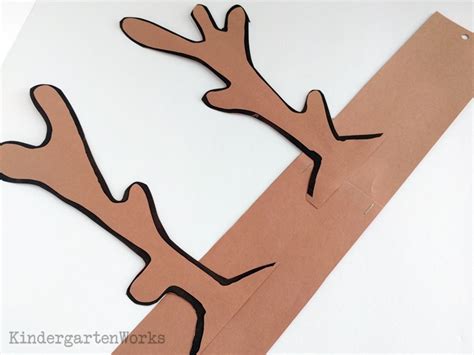 Cute and Free Printable Reindeer Antler Headbands | KindergartenWorks