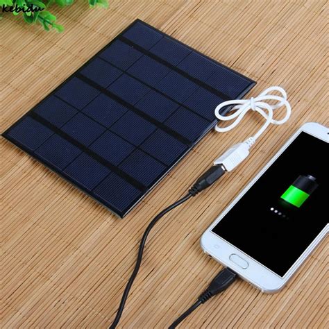 Kebidu Dual USB 5V 3.6W Portable Solar Charger Outdoor Solar Panel Charger for Mobile Phone with ...