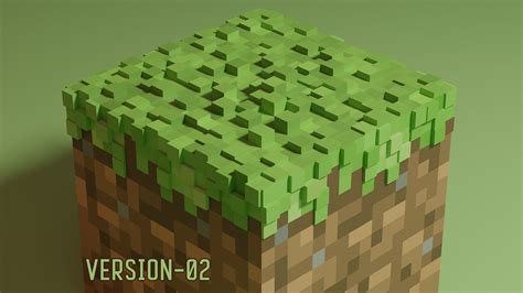 Minecraft Grass Block 3D 3D model | CGTrader