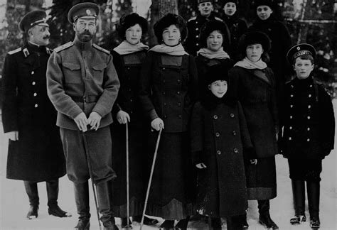 Nichloas II and family around the time of his abdication, 1917. Few ...