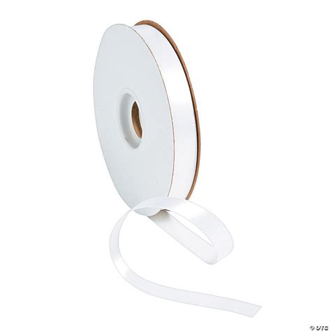 White Satin Ribbon - 5/8"