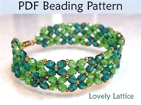 Beading Tutorial Pattern Bracelet - Beginner Jewelry Making - Simple Bead Patterns - Lovely ...