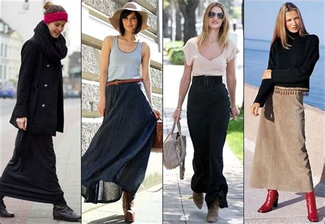 How to Wear and What to Wear with Long Skirts | Style maxi dress, Long skirt fashion, Slim fit ...