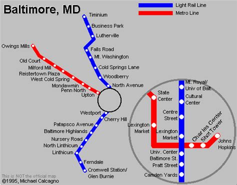 Baltimore Subway Map - TravelsFinders.Com