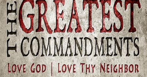 Blessed By The Lord: April 23, 2016 - THE GREAT COMMANDMENT